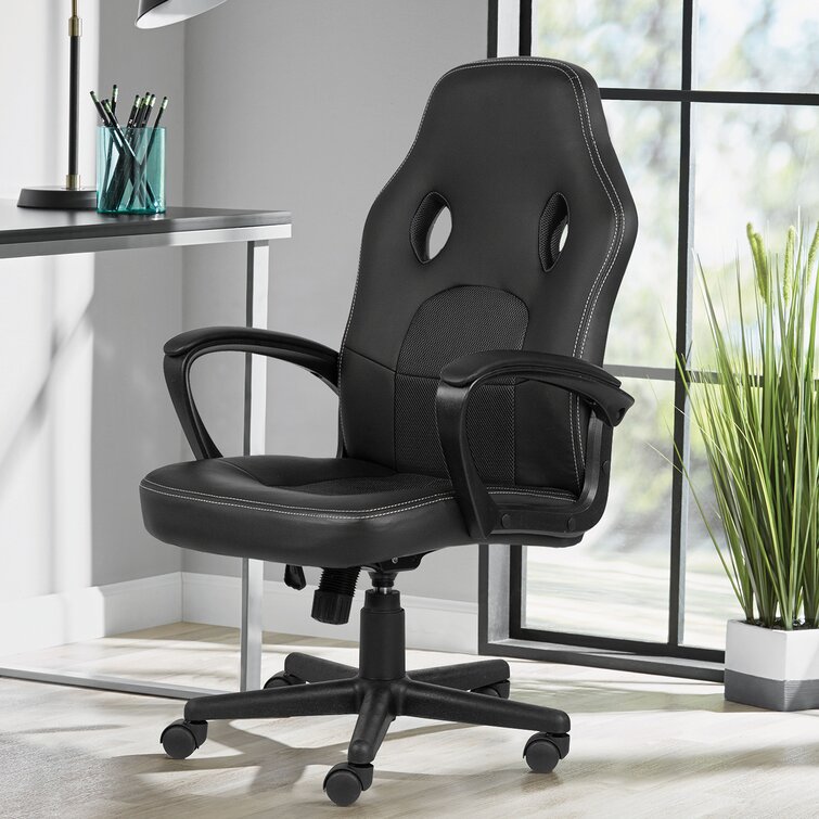 Wayfair black clearance leather chair